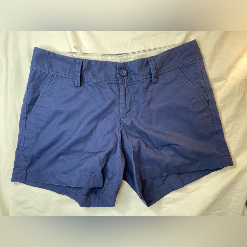 Lilly Pulitzer Callahan Shorts Navy Blue Women's Cotton Shorts Size 4